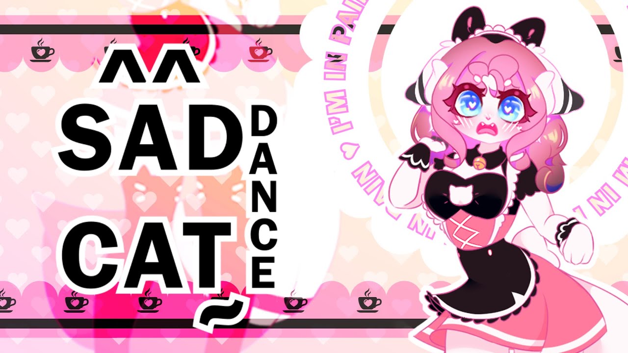 Remilia Sad Cat Dance Sticker - Remilia Sad Cat Dance Loop