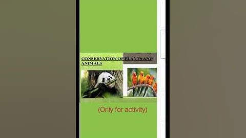 SVM CBSE ||  STD 8 ||  Science || Conservation of Plants and Animals || Part 1 ||