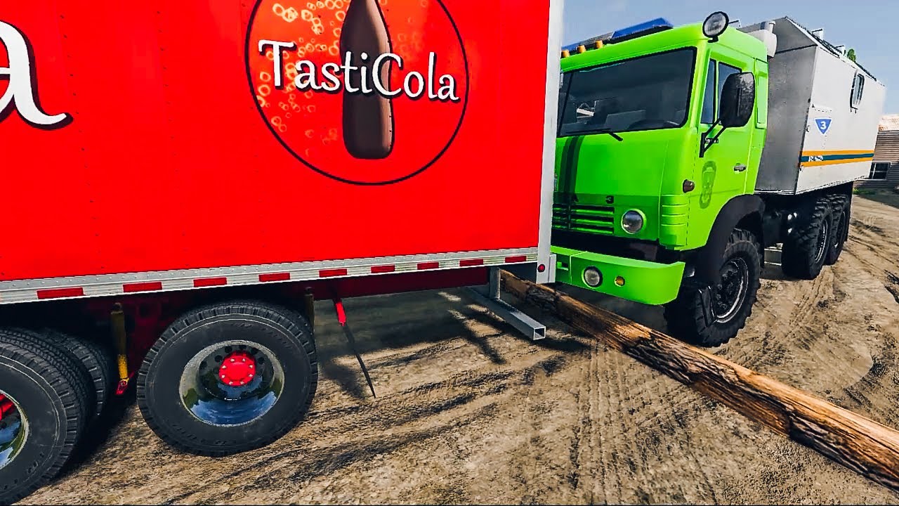 Heavy Load Trucks, Cars Vs Log Speed Bumps #2 | Beam NG drive