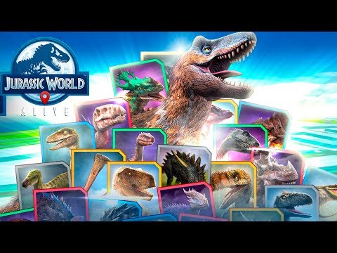 Прокачка динозавров и Атака милашек Jurassic World Alive