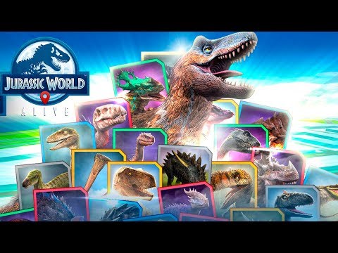 Видео: Прокачка динозавров и Атака милашек Jurassic World Alive