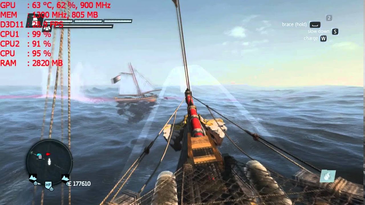 Play ac rogue on r7 240 2gb with amd a4 6300 youtube