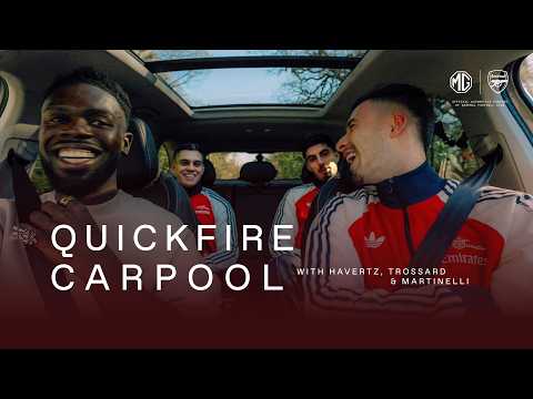 Quick Fire Carpool | MG x Arsenal | Episode 1