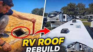 I Rebuilt This RV Roof From Scratch (Full Process)