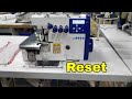 Reset &amp; Sutcart programs JIN overlock sewing machine