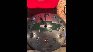 Hubcap clock ebay