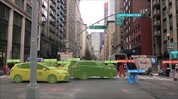 YOLACT: Driving downtown