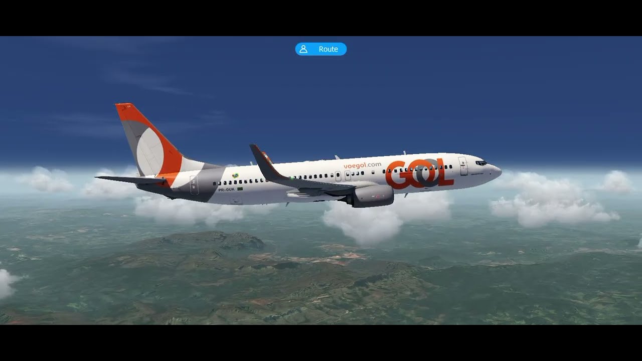 Voo Maceió ao rio de janeiro B737 da gol 