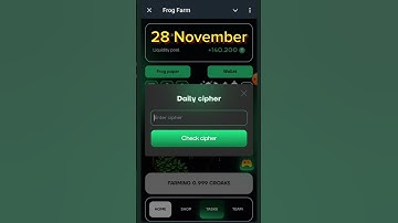 Frog Farm Daily Cipher Code | Frog Farm | 28 November | Frog Farm Daily Cipher Code video |