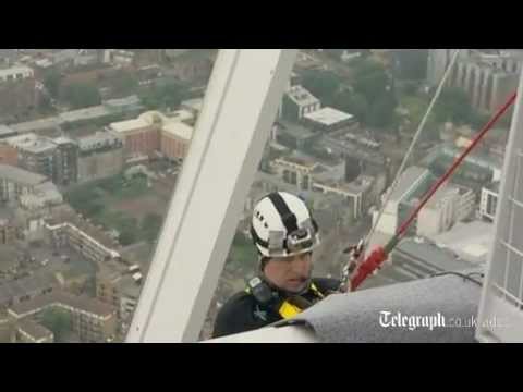 Prince Andrew Abseils Down Shard Youtube