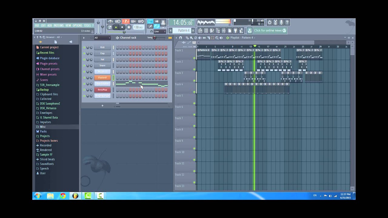 Fl Studio 12 Tutorial Music Test - YouTube