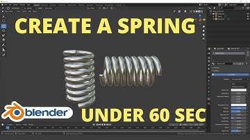 Create Spring With The Help Of Curve Tool || Blender Tutorial || 1min Series