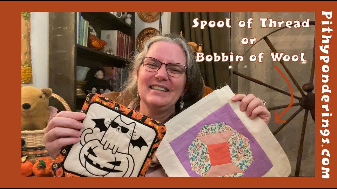Seasonal Projects - Plus Spool of Thread or Bobbin of Wool EPP ⭐free pattern⭐