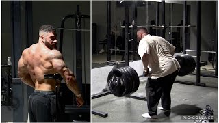 heavy back workout on a cut - 5 plate rows - TBJP inspired (cut ep 41B)