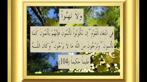 القران الكريم سورة النساء الأية 104.wmv