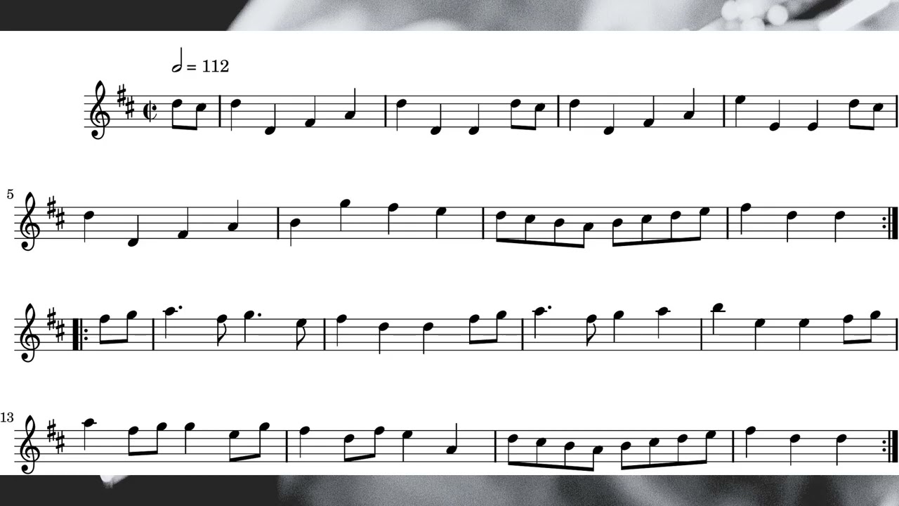 My Love She's But A Lassie Yet - Flute Solo Arrangement (Link in the description)