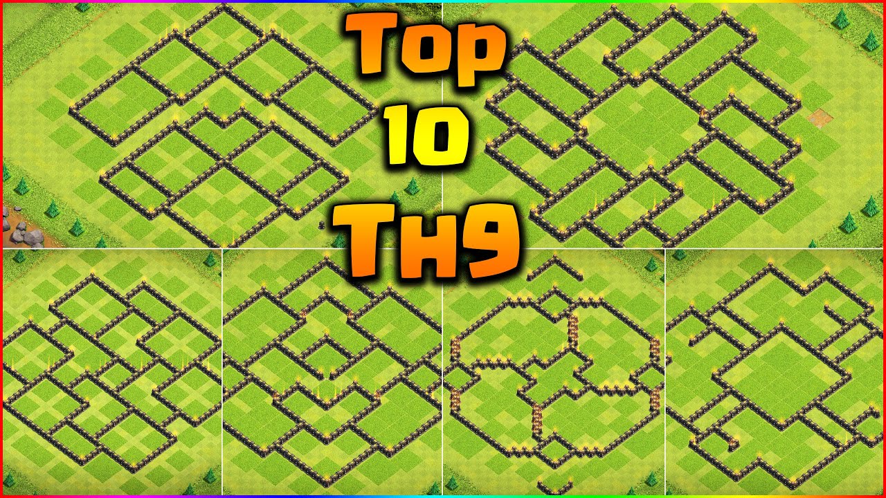 Top 10 New Best Town Hall 9 (Th9) Base Link 2020 Trophy/Farming Anti Everything Clash Of Clans