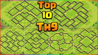 Top 10 New Best Town Hall 9 (Th9) Base Link 2020 Trophy/Farming Anti Everything Clash Of Clans