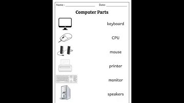 Computer parts name # match the following