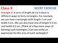 Example 3 A wire of length 20 cm is bent in different ways to form CBSE Class 9 Maths Ganita Manjari