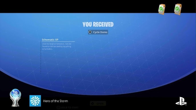 Fortnite - Platinum Trophy (Hero of the Storm) 