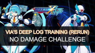 Rockman X DiVE | ViA's Deep Log Training | No Damage Challenge