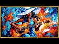 Melodies of Color and Passion | Woman with Guitar | Contemporary Expressionist Art #frametvart #4k
