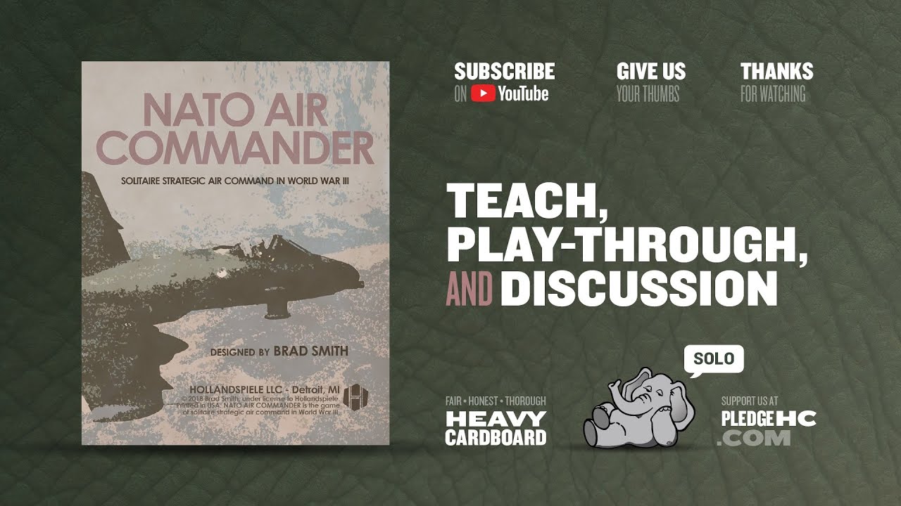 Nato Air Commander--- solo Play-through by Heavy Cardboard