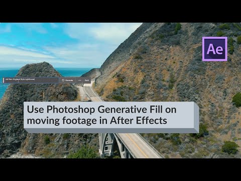 Use Photoshop Generative Fill on moving footage in After Effects using Lockdown & Paint Link