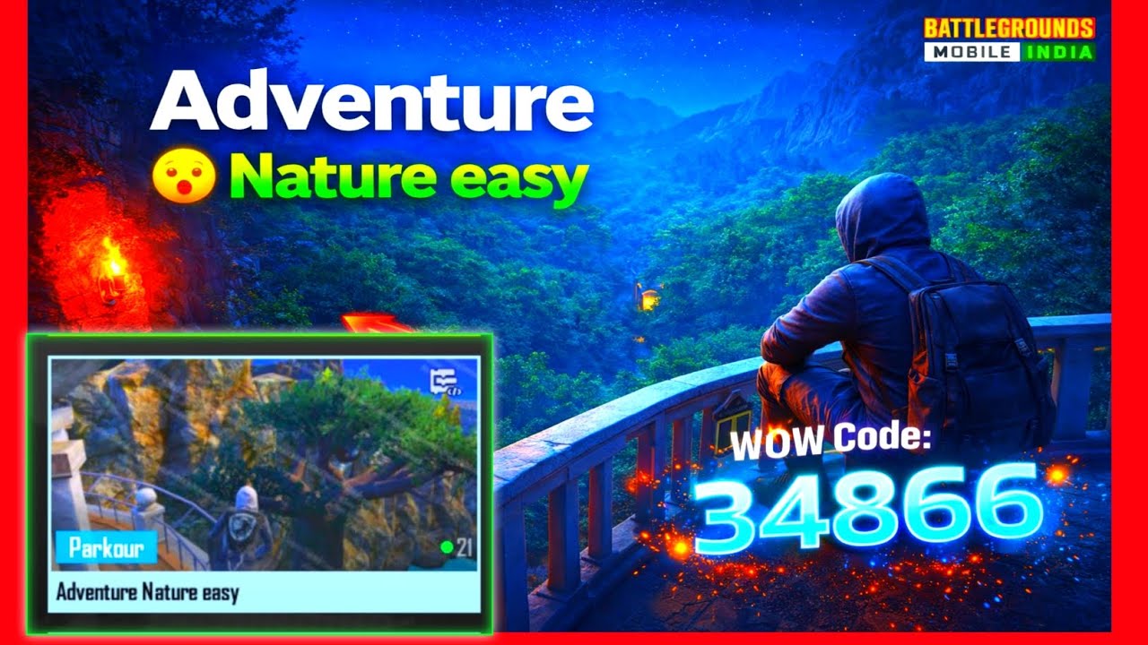 Adventure Nature Easy😱 |BGMI WOWMode Gameplay😈 | WOW Code 34866