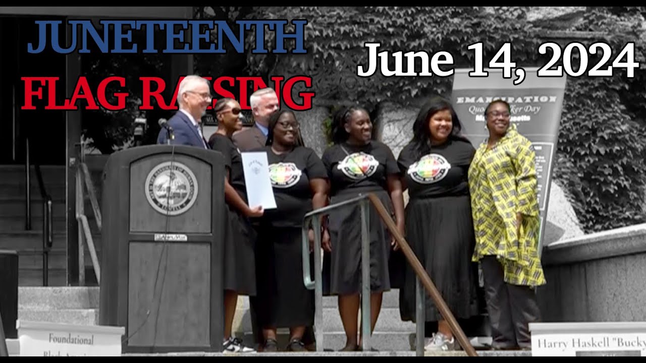 Lowell Juneteenth Flag Raising - June 14, 2024 - YouTube