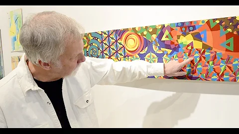 Harold Edwards showcases his geometric art