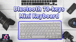 Wireless Bluetooth 78-keys Mini Keyboard (Ultra-Thin)