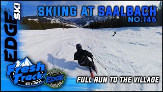 Saalbach Spectacular: Full Run to the Village | Skiing down Run NO.146