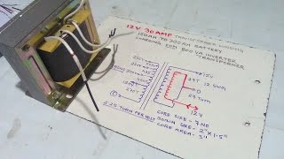 12 Volt 30 AMP Battery Charger Transformer Winding Easy At Home | JSB ELECTRIC . YT-48