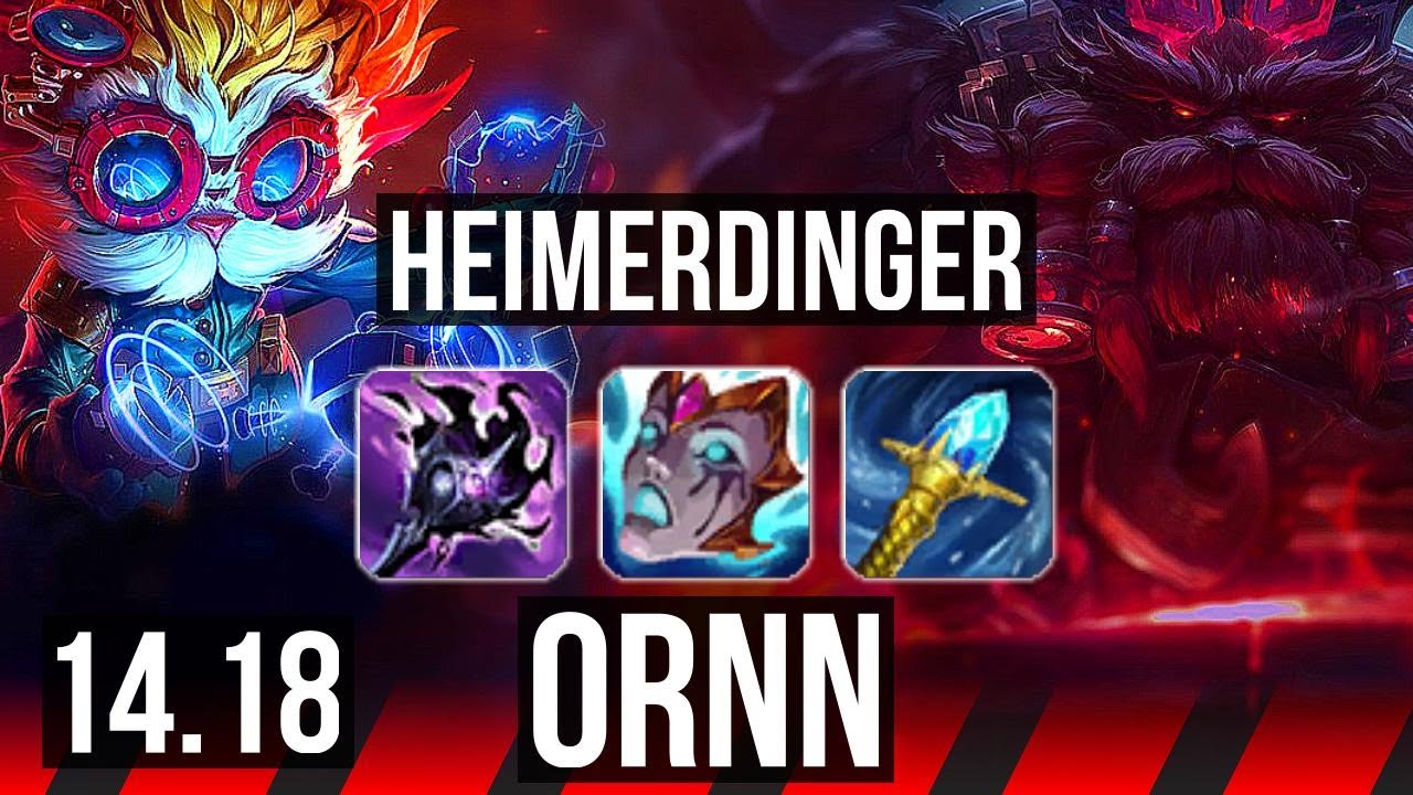 HEIMERDINGER vs ORNN (TOP) | 6 solo kills | EUW Master | 14.18