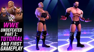 WWE Undefeated Gameplay Playthrough - Tutorial - Part 1 - iOS/Android