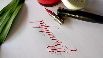 How to make a gouache ink for calligraphy | Calligraphy ink tutorial