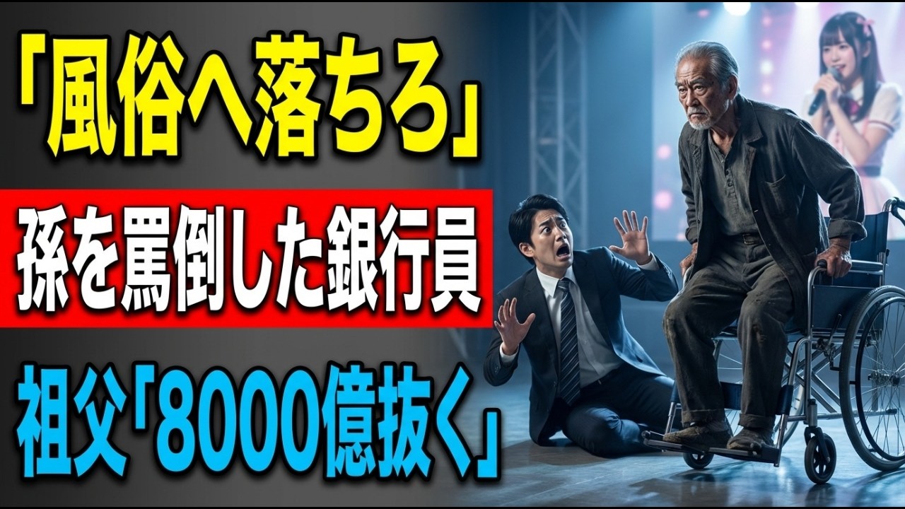 「汚れガキは5万人ステージ参加キャンセル」貧乏ボロ事務所の少女アイドルを見下した銀行員。静かにライブを眺める車椅子の老人「孫の夢を汚したな」翌朝、8000億の契約解除で本店地獄絵図#泣ける話 #感動