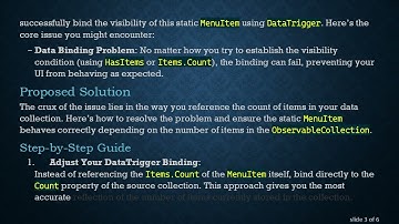 How to Use CompositeCollection for Dynamically Binding MenuItem Visibility in WPF