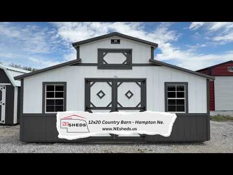 12x20 Country Barn - Hampton Nebraska Location NE Sheds by NE Sheds