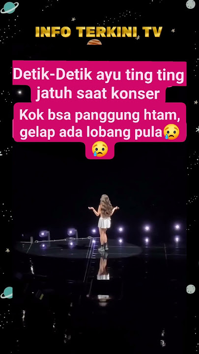 Ayu ting ting masuk lobang #lari #konser #gelap #bersemangat #ayutingting