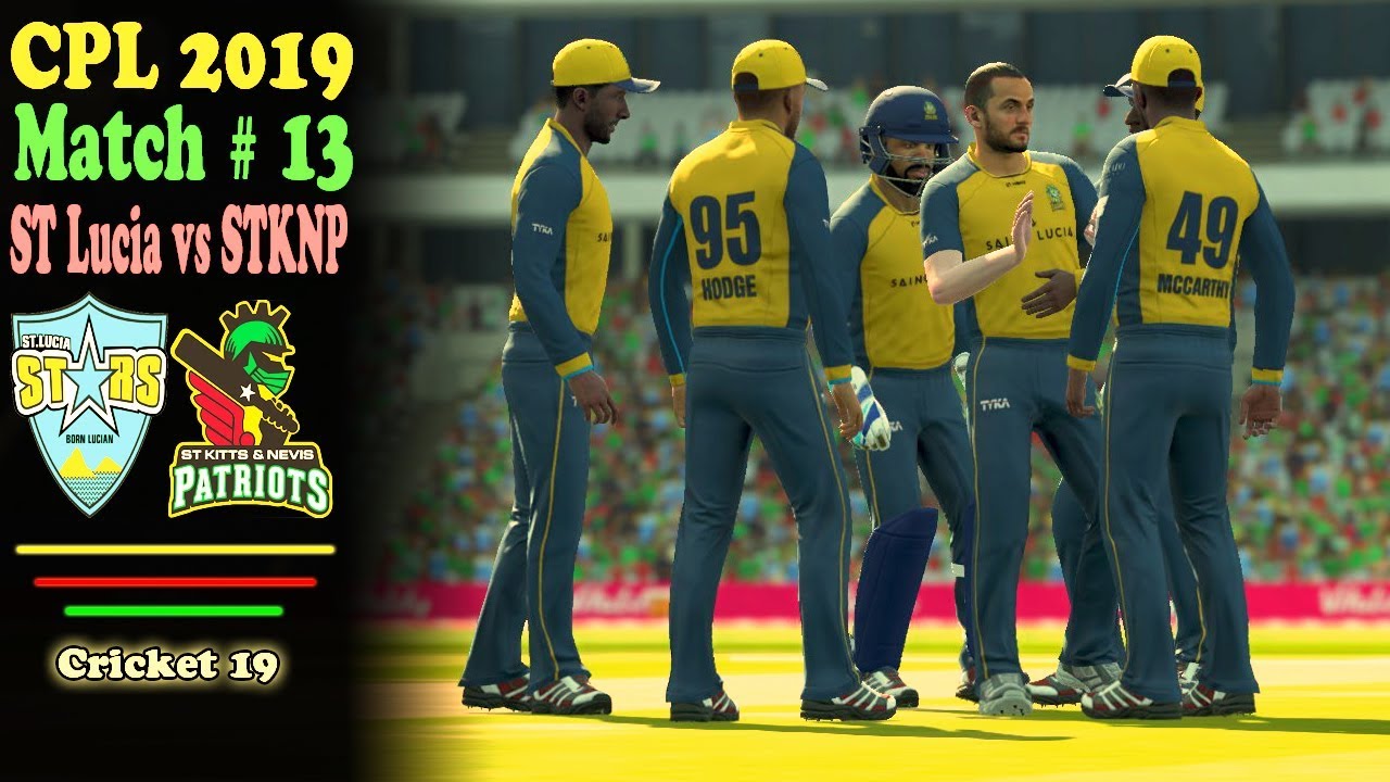 CPL 2019 Match 13th || ST kitts vs ST Lucia Zouks full match