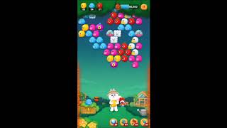LINE バブル2 STAGE 1662 黄金コニー アイテムあり ×1.5 Silver Cony LINE BUBBLE 2