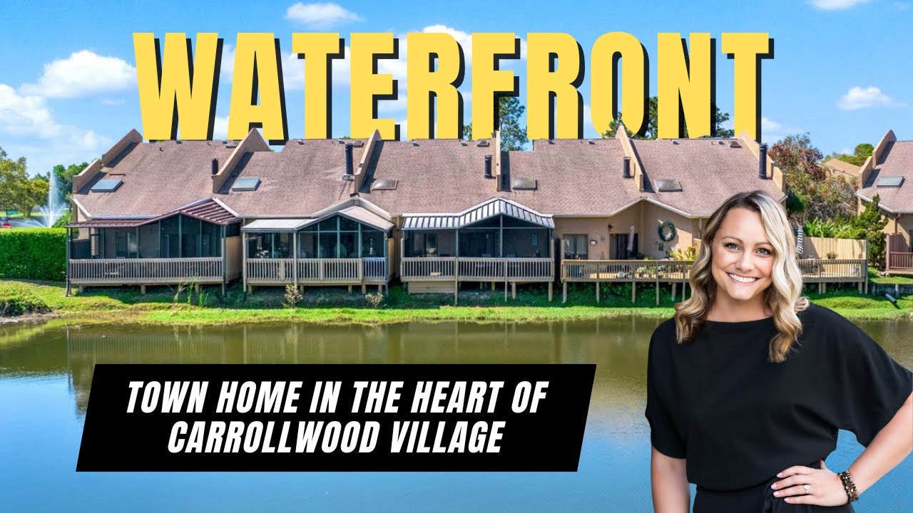 Tour a Waterfront Townhome in the heart of Carrollwood Village Homes