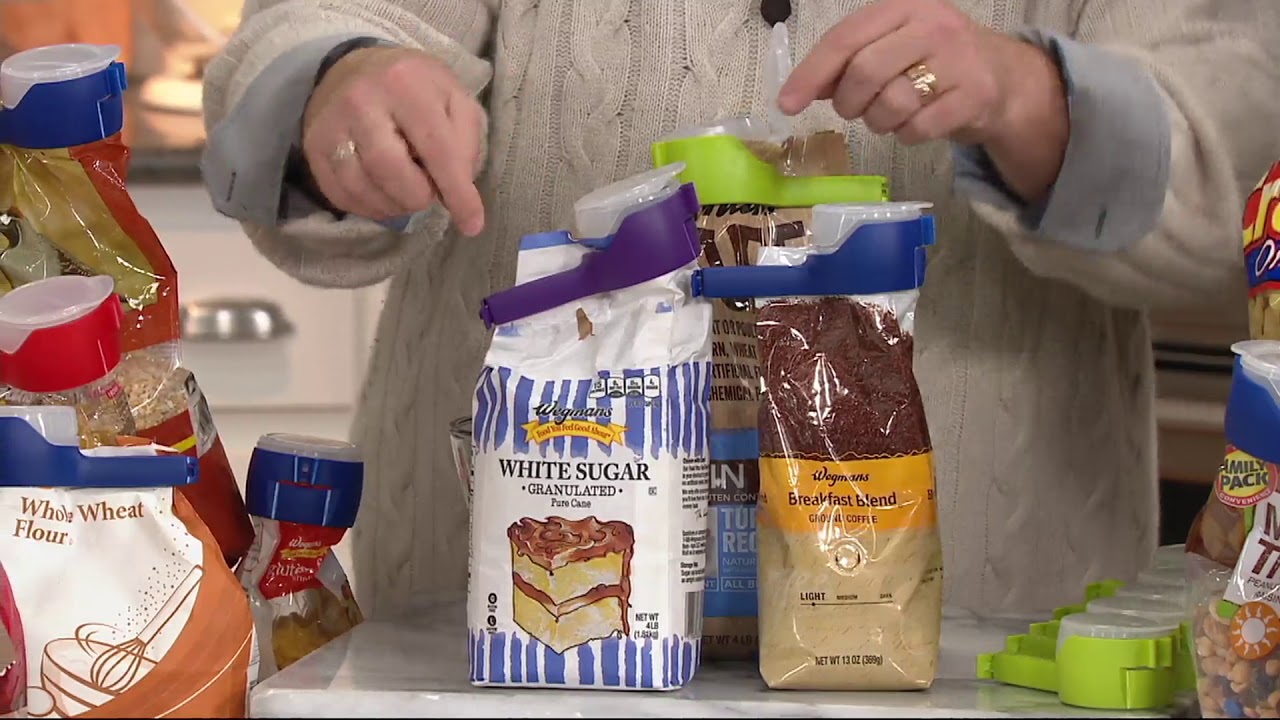 Set of 5 Seal & Pour Bag Clips on QVC