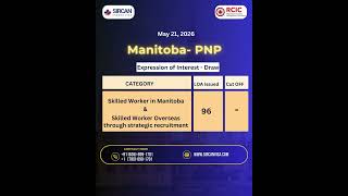 📣 Manitoba issued its EOIs on May 21, 2026.#MPNP #manitoba #pnp #SkilledWorkerProgram