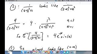 Inverse Laplace Transform With Completing the Square Example