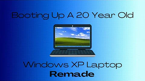 Booting Up A 20 Year Old Windows XP Laptop! (Remade)