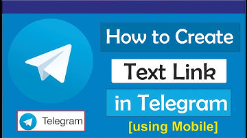 How to create text link in Telegram